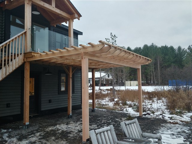 Covered porch construction