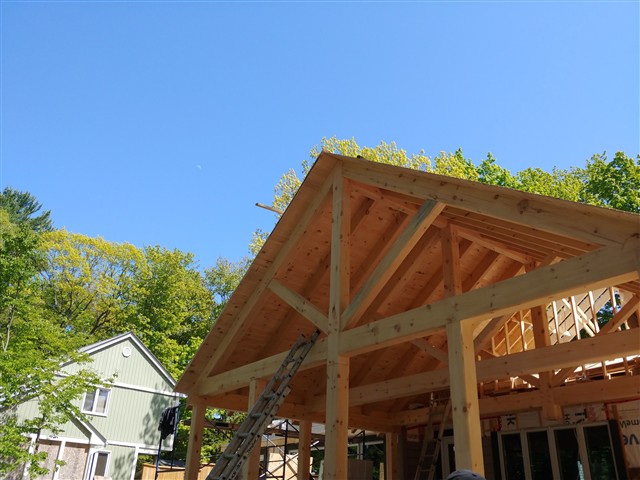 Timber roof structure